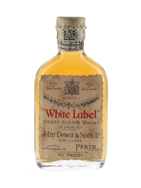 Dewar's White Label Spring Cap Bottled 1950s 5cl / 40%