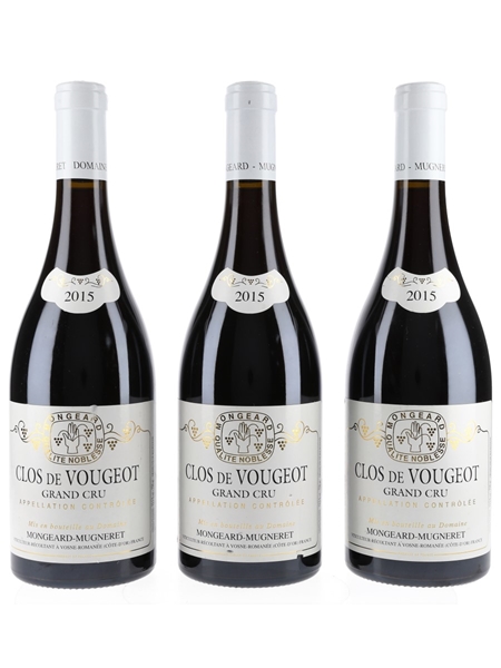 Clos de Vougeot 2015 Mongeard Mugneret 3 X 75cl / 13.5%