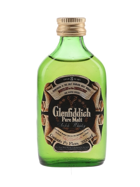 Glenfiddich 8 Year Old Pure Malt Bottled 1970s 4.7cl / 40%