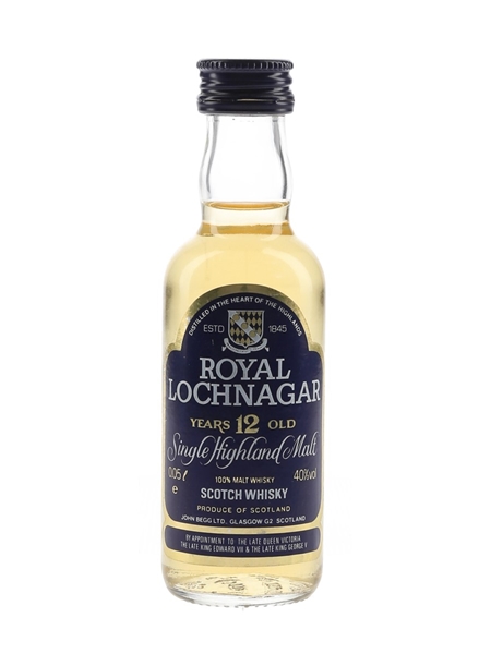 Royal Lochnagar 12 Year Old Bottled 1980s 5cl / 40%