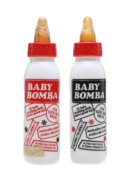 Baby Bomba Grappa 1970s - EVELT Di Torino 2 x 25cl