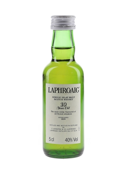 Laphroaig 10 Year Old Bottled 1990s - Pre Royal Warrant 5cl / 40%