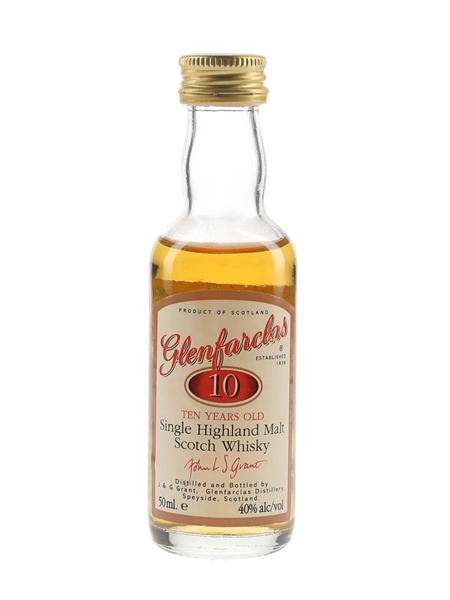 Glenfarclas 10 Year Old Bottled 1990s-2000s 5cl / 40%