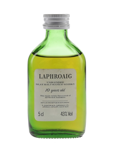 Laphroaig 10 Year Old Unblended Bottled 1980s 5cl / 43%