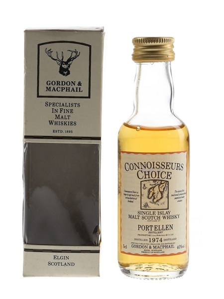 Port Ellen 1974 Connoisseurs Choice Bottled 1990s - Gordon & MacPhail 5cl / 40%