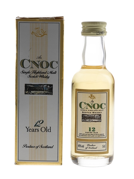 AnCnoc 12 Year Old Bottled 1990s - Knockdhu Distillery Company 5cl / 40%