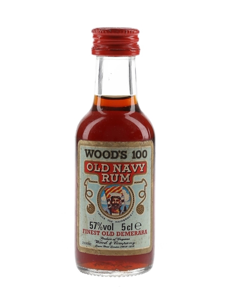 Wood's 100 Finest Old Demerara Old Navy Rum Bottled 1980s 5cl / 57%