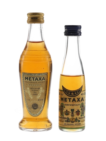 Metaxa Amphora 7 Star & 5 Star  2 x 3cl - 5cl / 40%