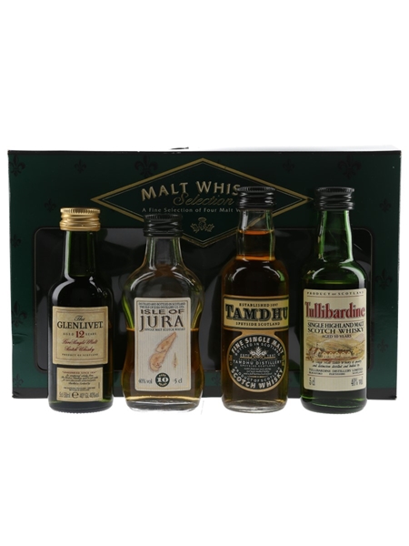 Malt Whisky Selection Glenlivet, Isle Of Jura, Tamdhu & Tullibardine 4 x 5cl / 40%