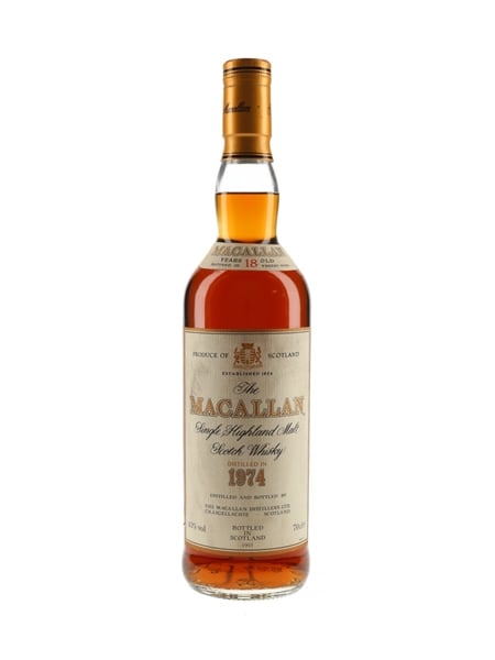 Macallan 1974 18 Year Old Bottled 1993 70cl / 43%