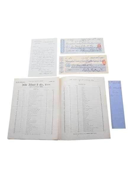 Assorted Correspondence & Price Lists, Dated 1890s William Pulling & Co. 