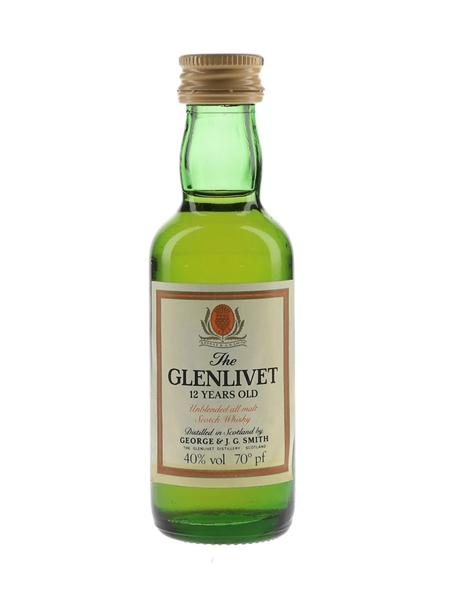 Glenlivet 12 Year Old Bottled 1970s-1980s 5cl / 40%