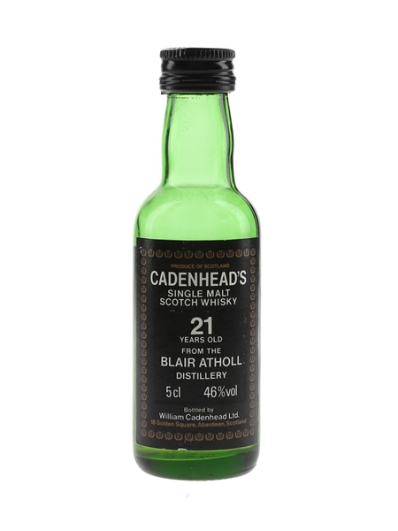 Blair Athol 21 Year Old Bottled 1980s - Cadenhead's 5cl / 46%