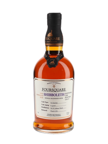 Foursquare Shibboleth 16 Year Old Bottled 2021 - Exceptional Cask Selection Mark XVI 70cl / 56%