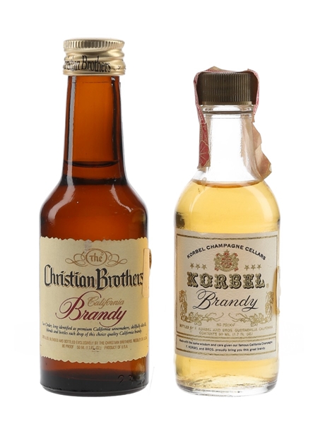 Christian Brothers & Korbel Brandy  2 x 5cl