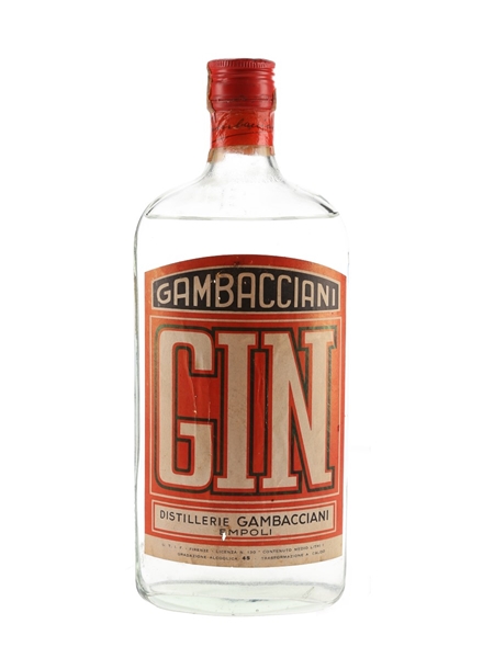 Gambacciani Gin Bottled 1960s 100cl / 45%