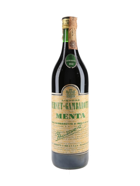 Fernet Gambarotta Alla Menta Bottled 1970s 100cl / 43%