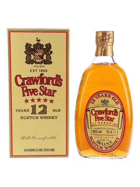 Crawford's Five Star 12 Year Old Bottled 1980s 75cl / 40%