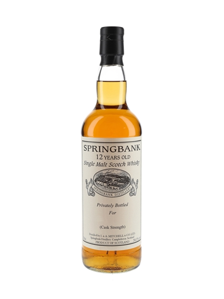 Springbank 12 Year Old Cask Strength Private Cask Bottling 70cl / 54.1%