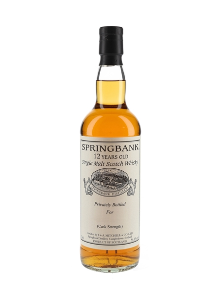 Springbank 12 Year Old Cask Strength Private Cask Bottling 70cl / 54.1%