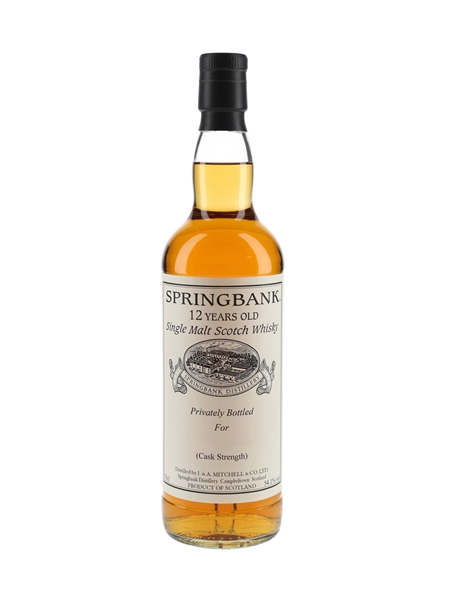 Springbank 12 Year Old Cask Strength Private Cask Bottling 70cl / 54.1%