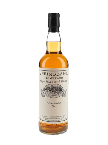 Springbank 15 Year Old Private Cask Bottling 70cl / 46%