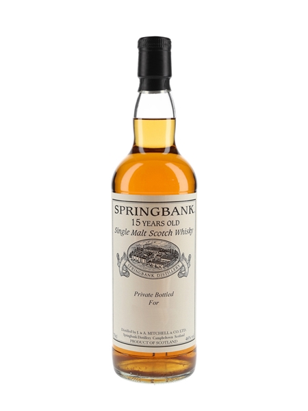 Springbank 15 Year Old Private Cask Bottling 70cl / 46%