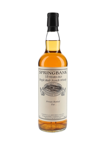 Springbank 15 Year Old Private Cask Bottling 70cl / 46%