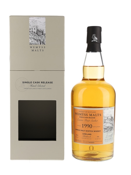 Bladnoch 1990 Single Cask Bottled 2018 - Wemyss Malts 70cl / 46%