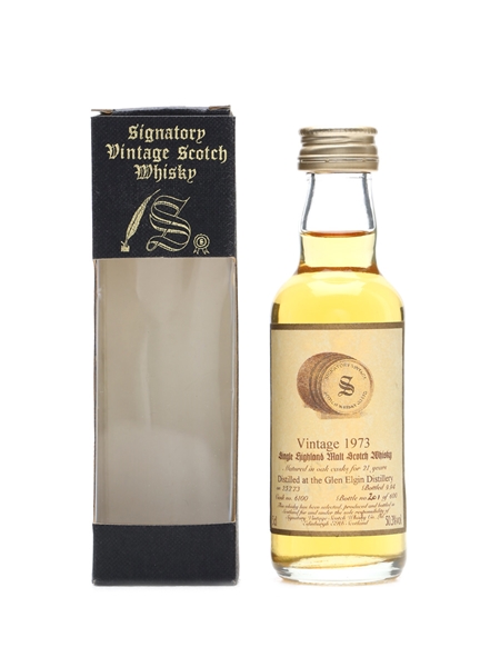 Glen Elgin 1973 21 Years Old Signatory Miniature