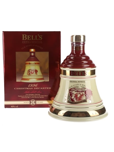 Bell's Christmas 1996 Ceramic Decanter Ingredients Of Quality 70cl / 40%