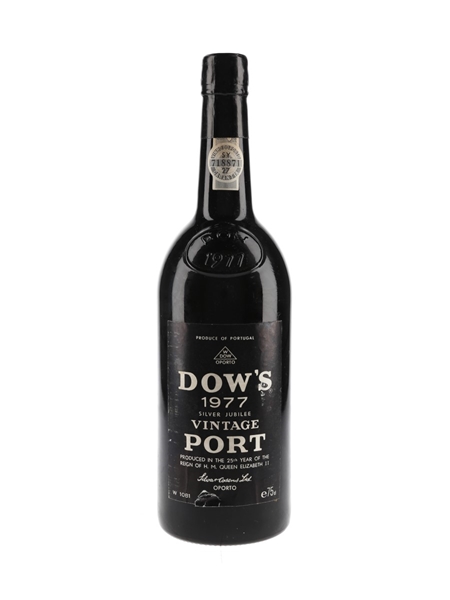 Dow's 1977 Vintage Port Silver Jubilee  75cl