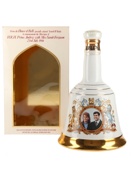 Bell's Ceramic Decanter Royal Wedding 1986 - Prince Andrew & Sarah Ferguson 75cl / 43%