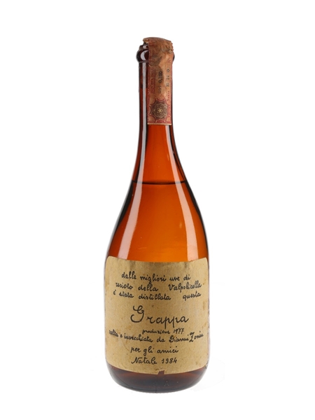 Gianni Zonin 1977 Grappa Bottled 1984 75cl