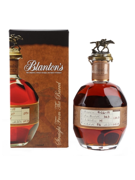 Blanton's Straight From The Barrel No. 363 Bottled 2019 - Bottle Number 11 70cl / 65.15%