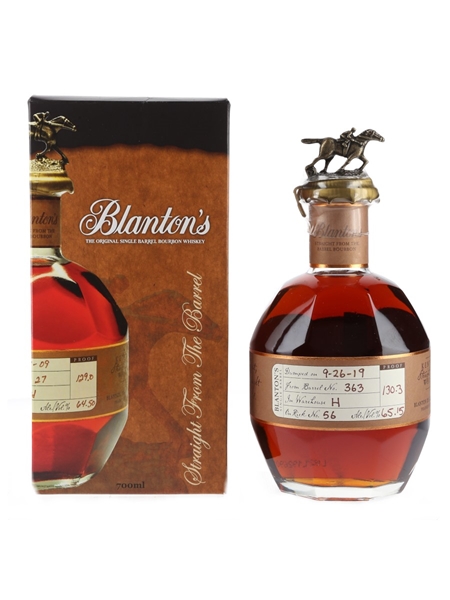 Blanton's Straight From The Barrel No. 363 Bottled 2019 70cl / 65.15%