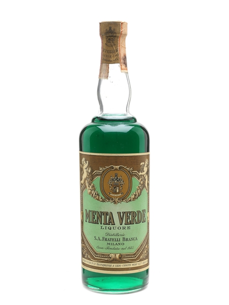 Branca Menta Verde Liqueur Bottled 1960s 75cl / 28%