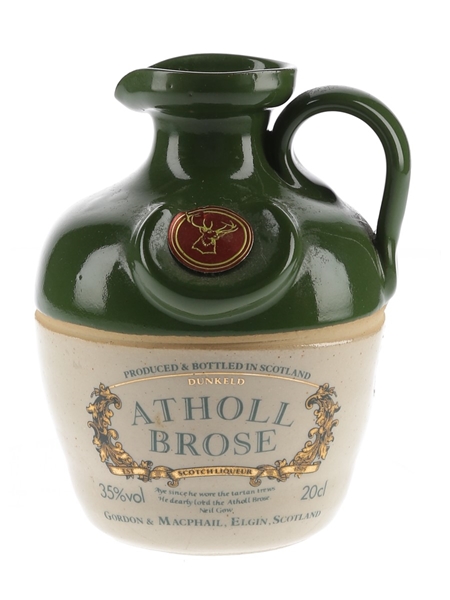 Atholl Brose Liqueur Ceramic Decanter Gordon & MacPhail 20cl / 35%