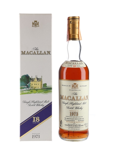 Macallan 1973 18 Year Old Bottled 1991 - Giovinetti 75cl / 43%