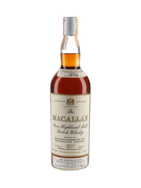 Macallan 1958 Campbell, Hope & King Bottled 1970s - Rinaldi 75cl / 46%