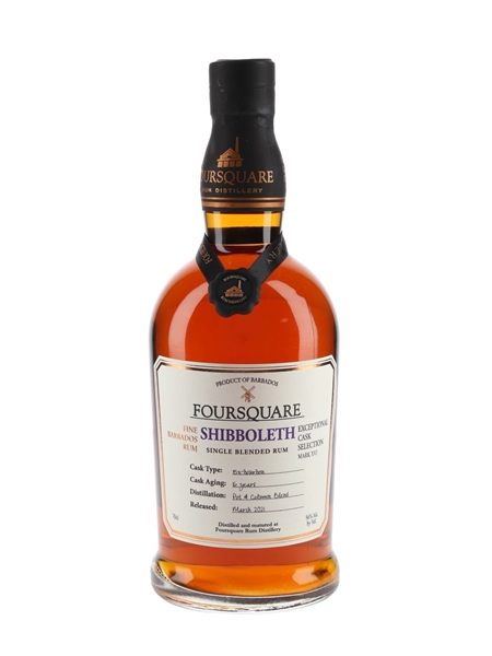 Foursquare Shibboleth 16 Year Old Bottled 2021 - Exceptional Cask Selection Mark XVI 70cl / 56%