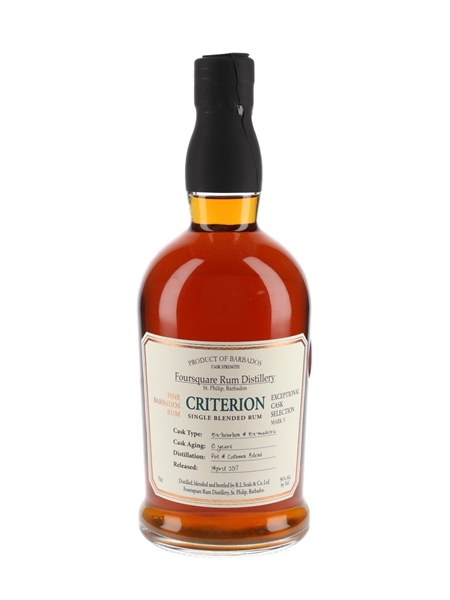 Foursquare Criterion 10 Year Old Bottled 2017 - Exceptional Cask Selection Mark V 70cl / 56%