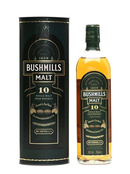 Bushmills 10 Year Old Single Malt Irish Whiskey 70cl / 40%