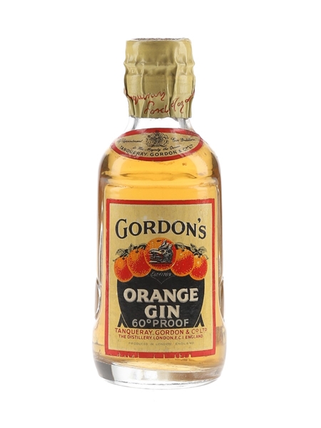 Gordon's Orange Gin Spring Cap Bottled 1950s 5cl / 34%