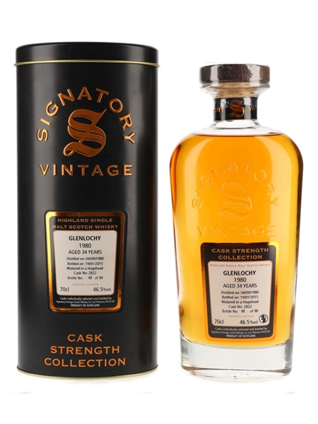 Glenlochy 1980 34 Year Old Bottled 2015 - Signatory Vintage 70cl / 46.5%