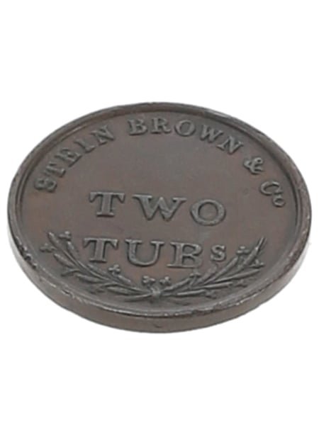 Stein Brown & Co. Distillery Token Late 18th Century 