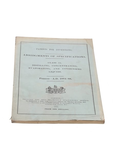 Patents for Inventions Class 32, Distilling, Concentration, Evaporation, and Condensing Liquids, 1884-1888  