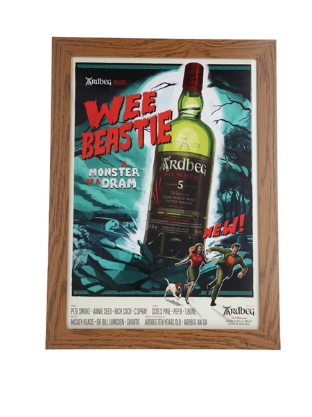 Ardbeg Wee Beastie Print  34cm x 47.4 cm