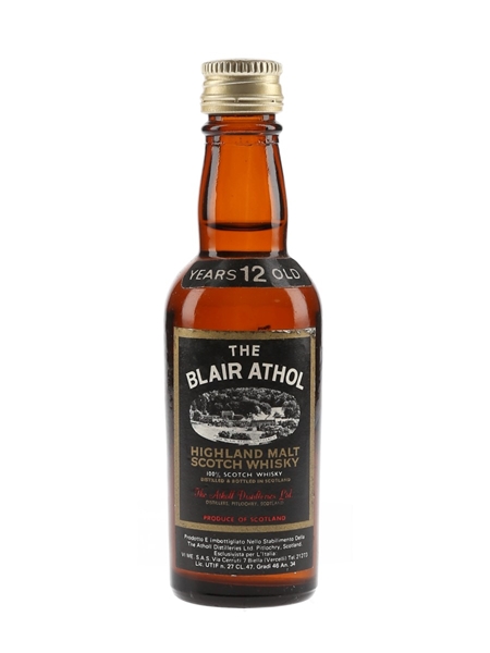 Blair Athol 12 Year Old Bottled 1960s - VI ME 4.7cl / 46%