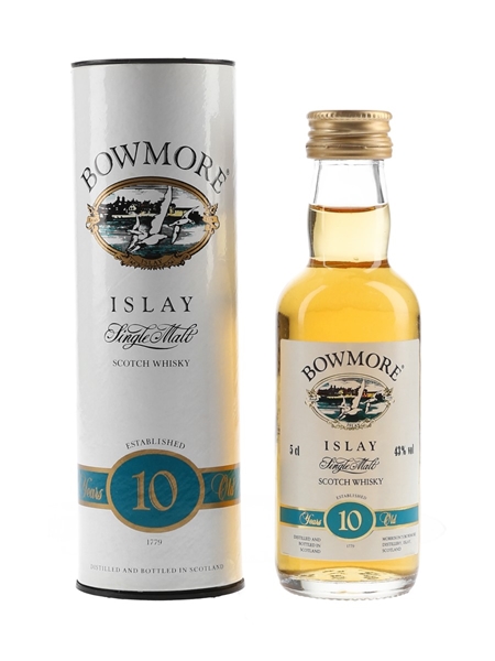 Bowmore 10 Year Old Bottled 1990s 5cl / 43%